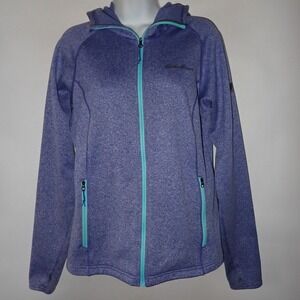 Eddie Bauer First Ascent Womens Purple Full Zip Performance Hoodie Jacket Size M